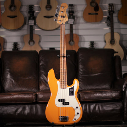 fender player precision bass capri orange full