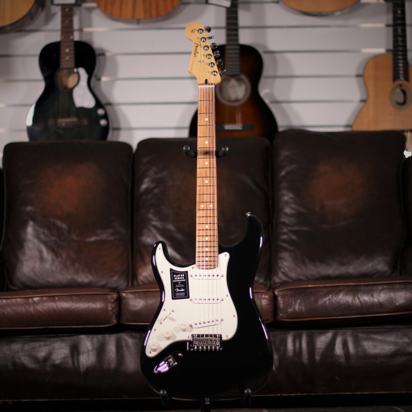 Fender Player Stratocaster Left Handed PF Black full