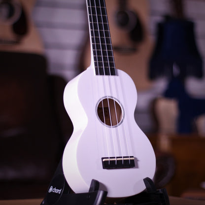 Mahalo MR1WH Soprano Ukulele angled