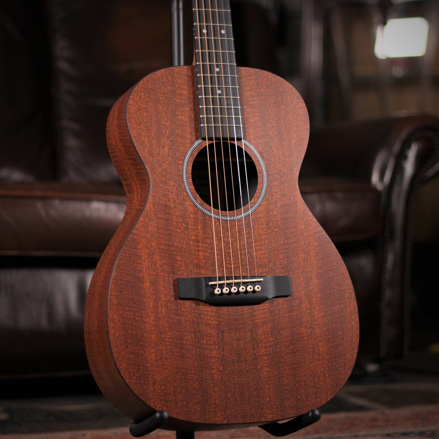 Martin 0-X1E Mahogany angled