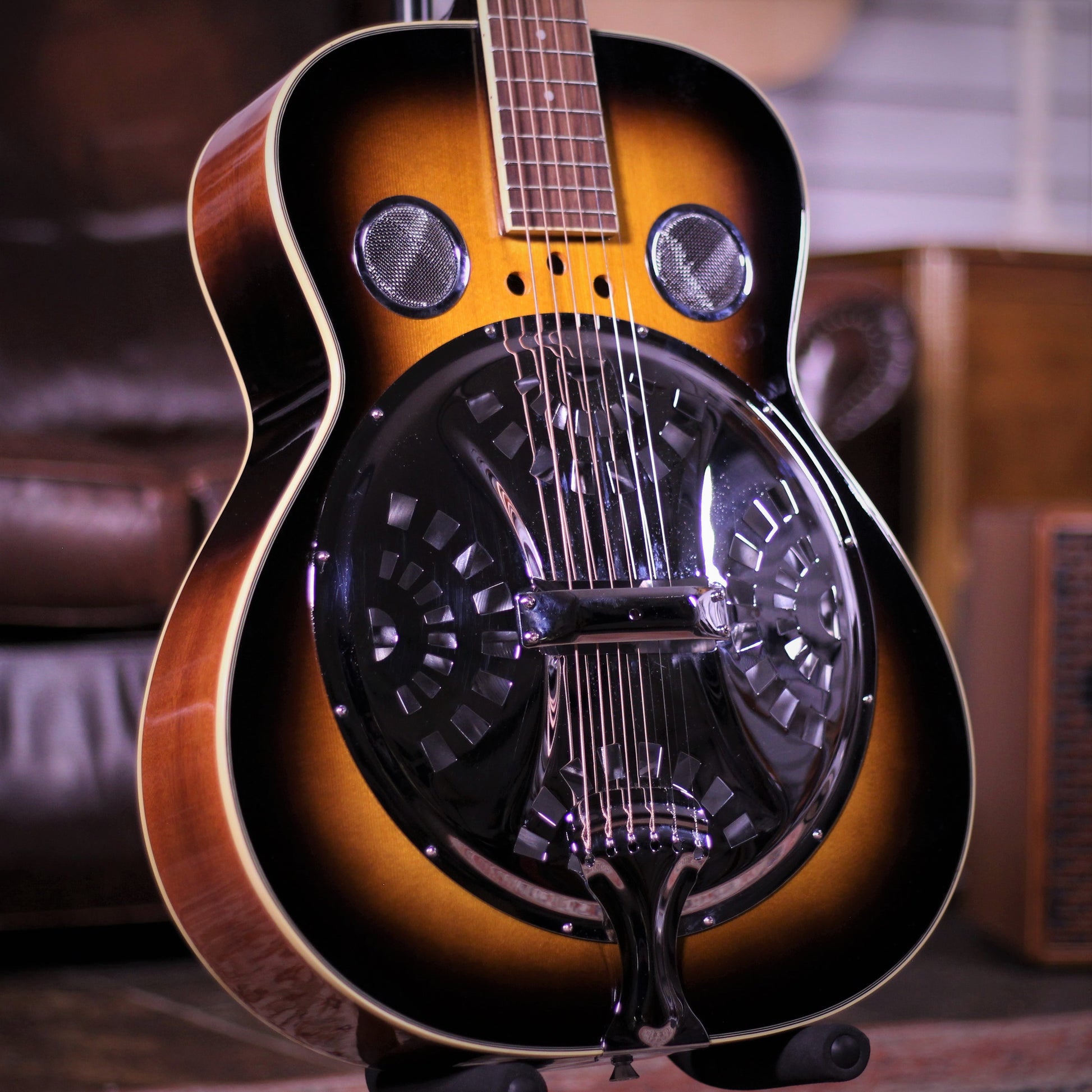 Ozark 3515 Resonator Guitar angled