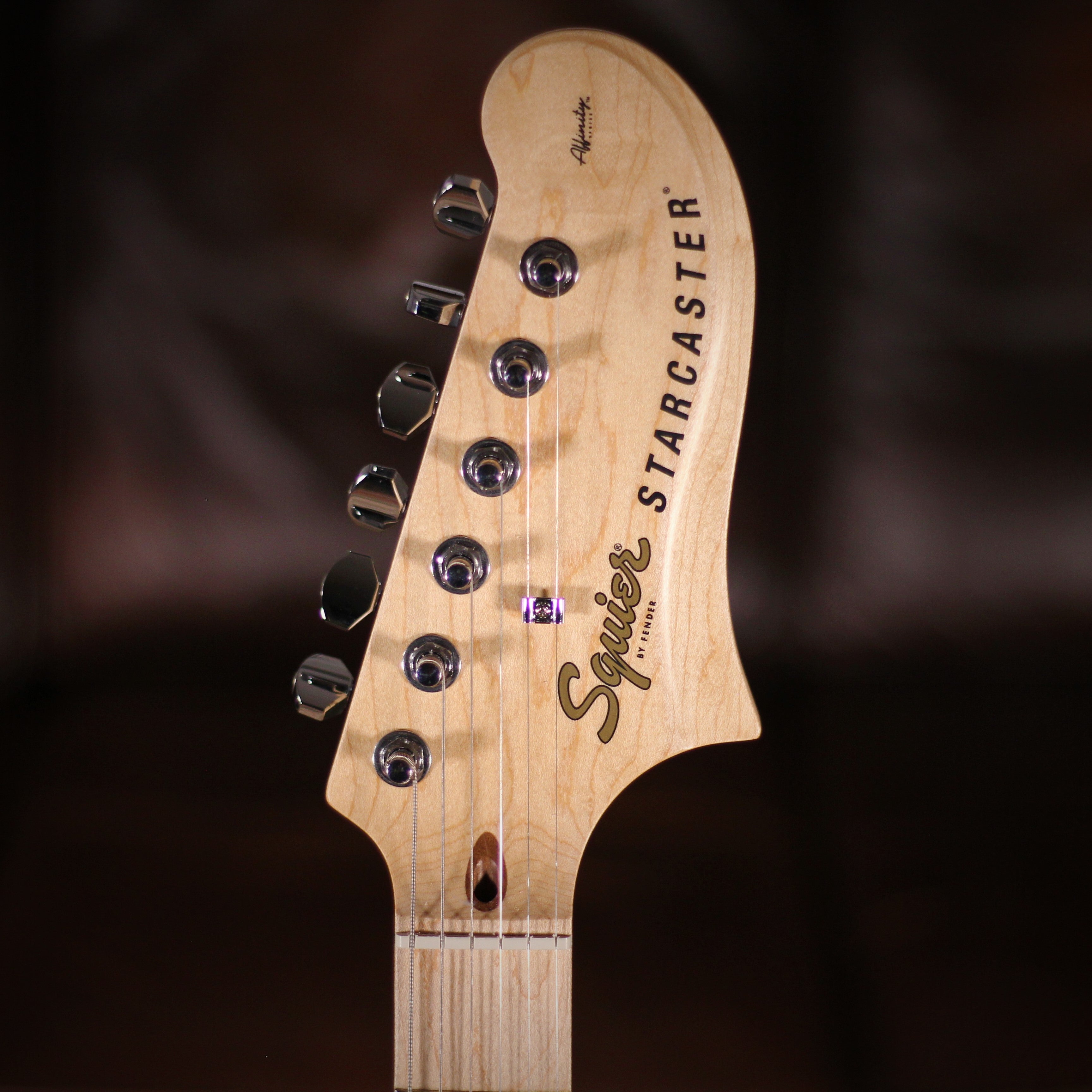 Squier Affinity Starcaster Black – Foulds Guitars