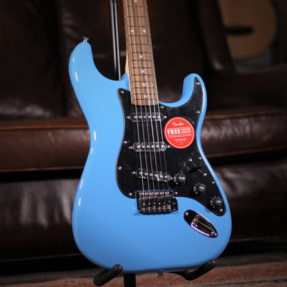 Squier Sonic Strat California Blue angled