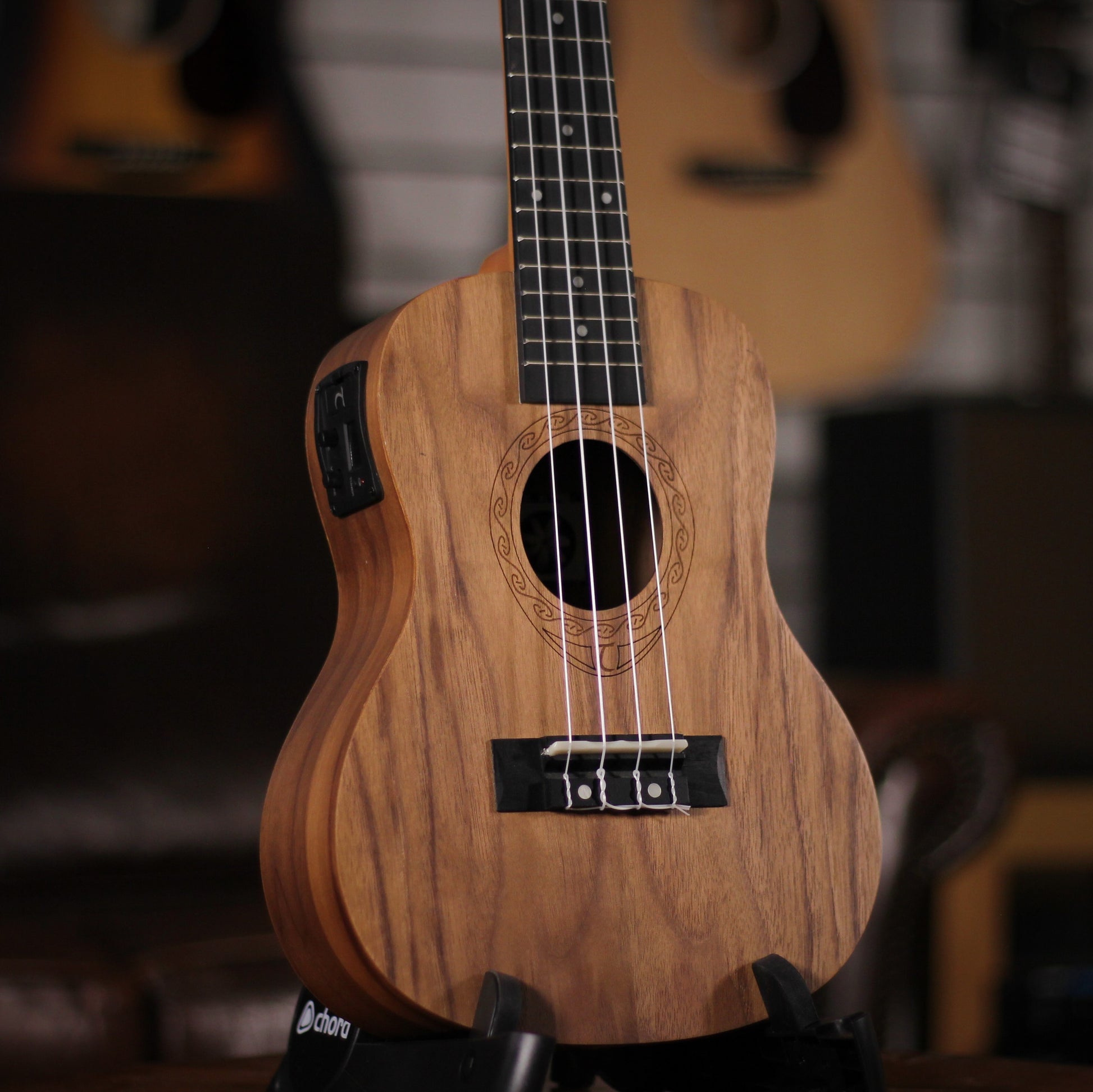 Tanglewood TWT3E Concert EQ Uke angled