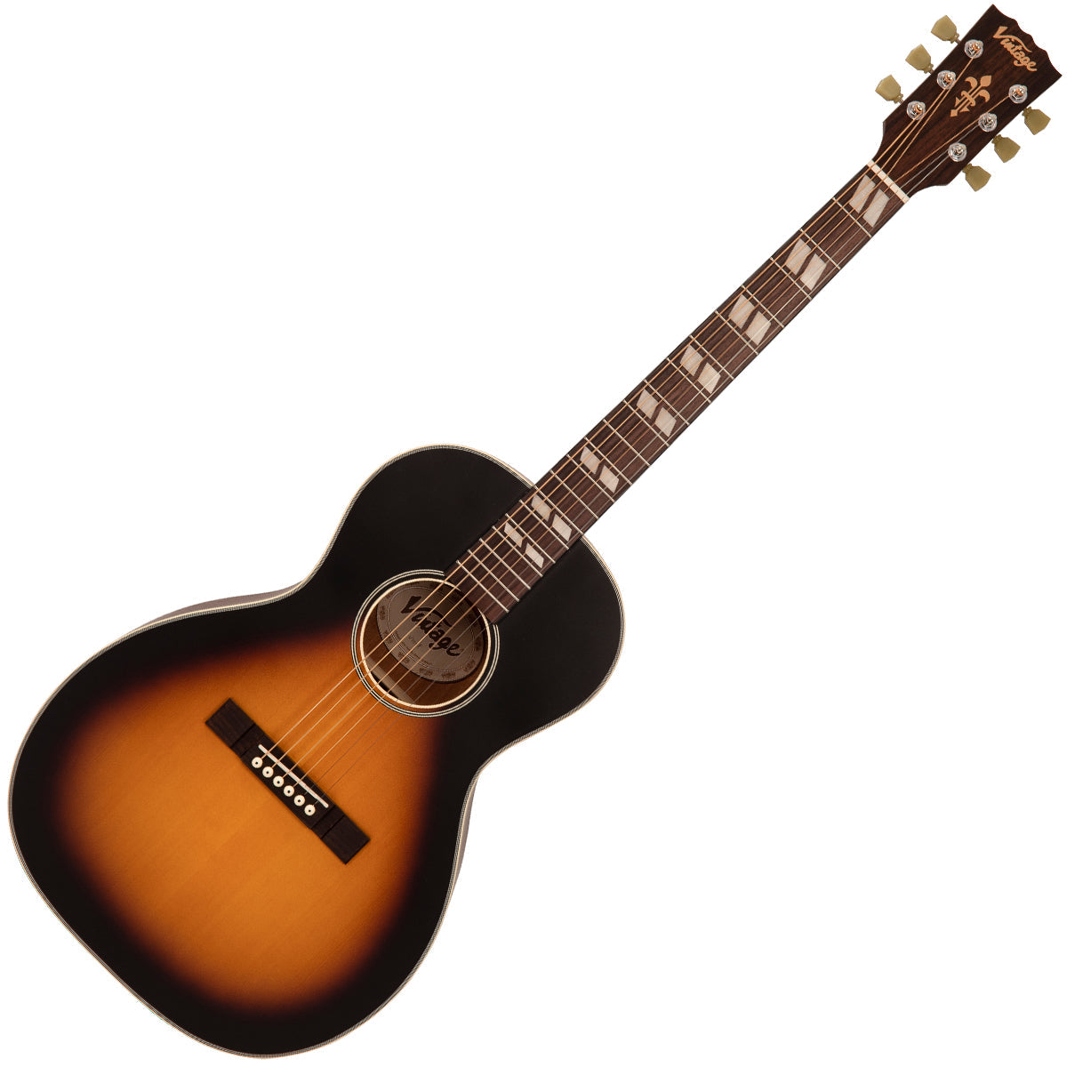 Vintage Historic Series 'Parlour' Acoustic Guitar ~ Vintage Sunburst