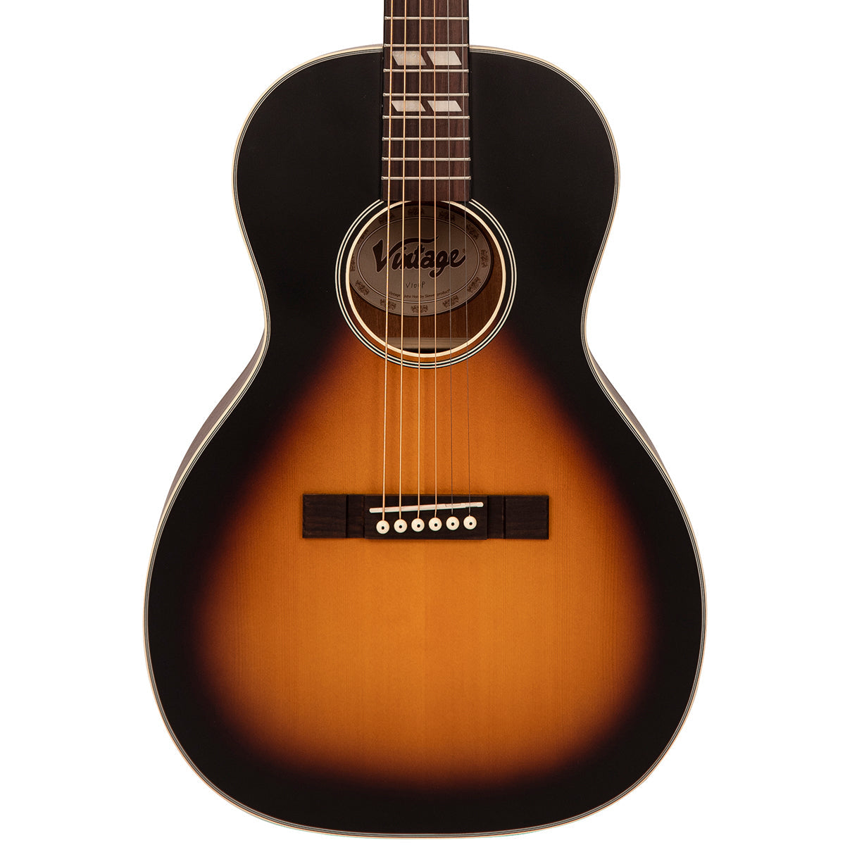 Vintage Historic Series 'Parlour' Acoustic Guitar ~ Vintage Sunburst