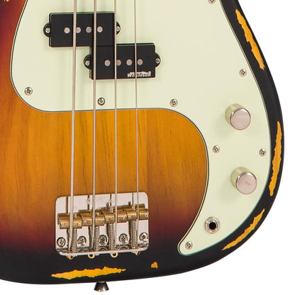 Vintage V4 ICON Bass ~ Distressed Sunset Sunburst