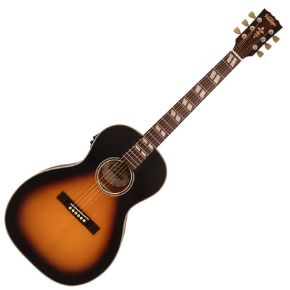 Vintage Historic Series 'Parlour' Electro-Acoustic Guitar ~ Vintage Sunburst