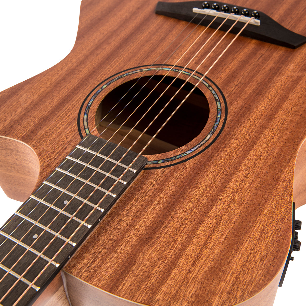 Vintage Mahogany Series 'Grand Auditorium' Cut-Away Electro-Acoustic Guitar ~ Satin Mahogany