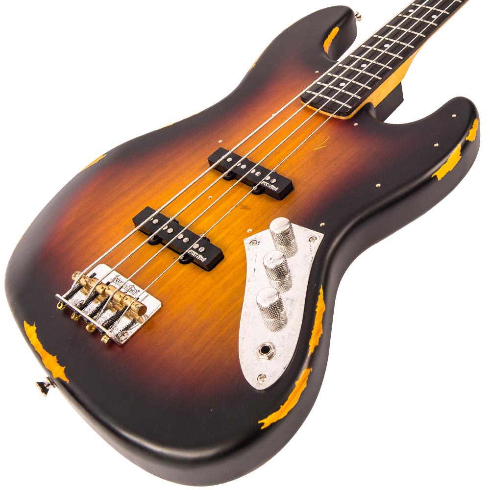 Vintage VJ74 ICON Bass ~ Distressed Sunset Sunburst