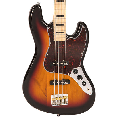 Vintage VJ74 ReIssued Maple F/Board Bass ~ Sunset Sunburst