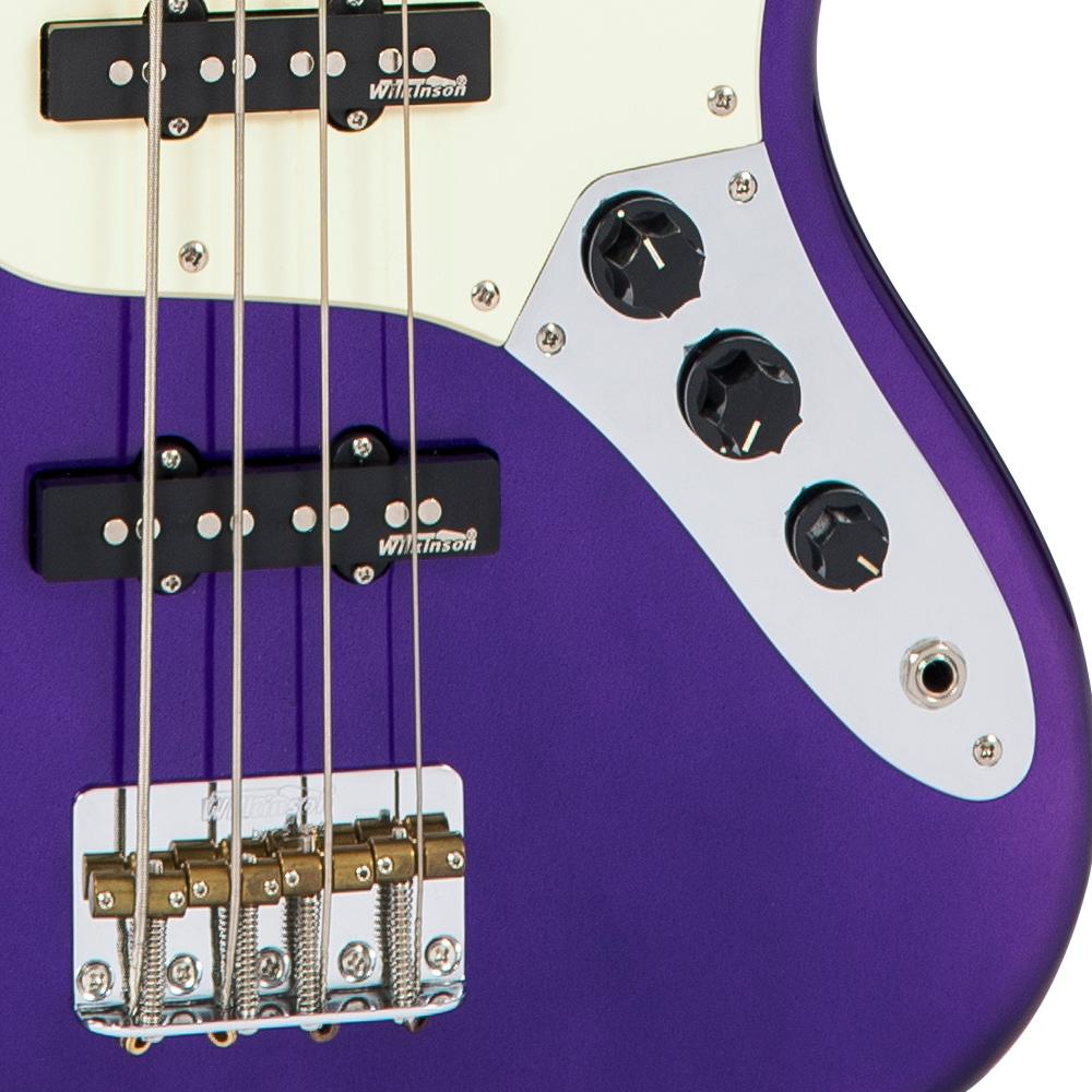 Vintage VJ74 ReIssued Bass Guitar ~ Purple