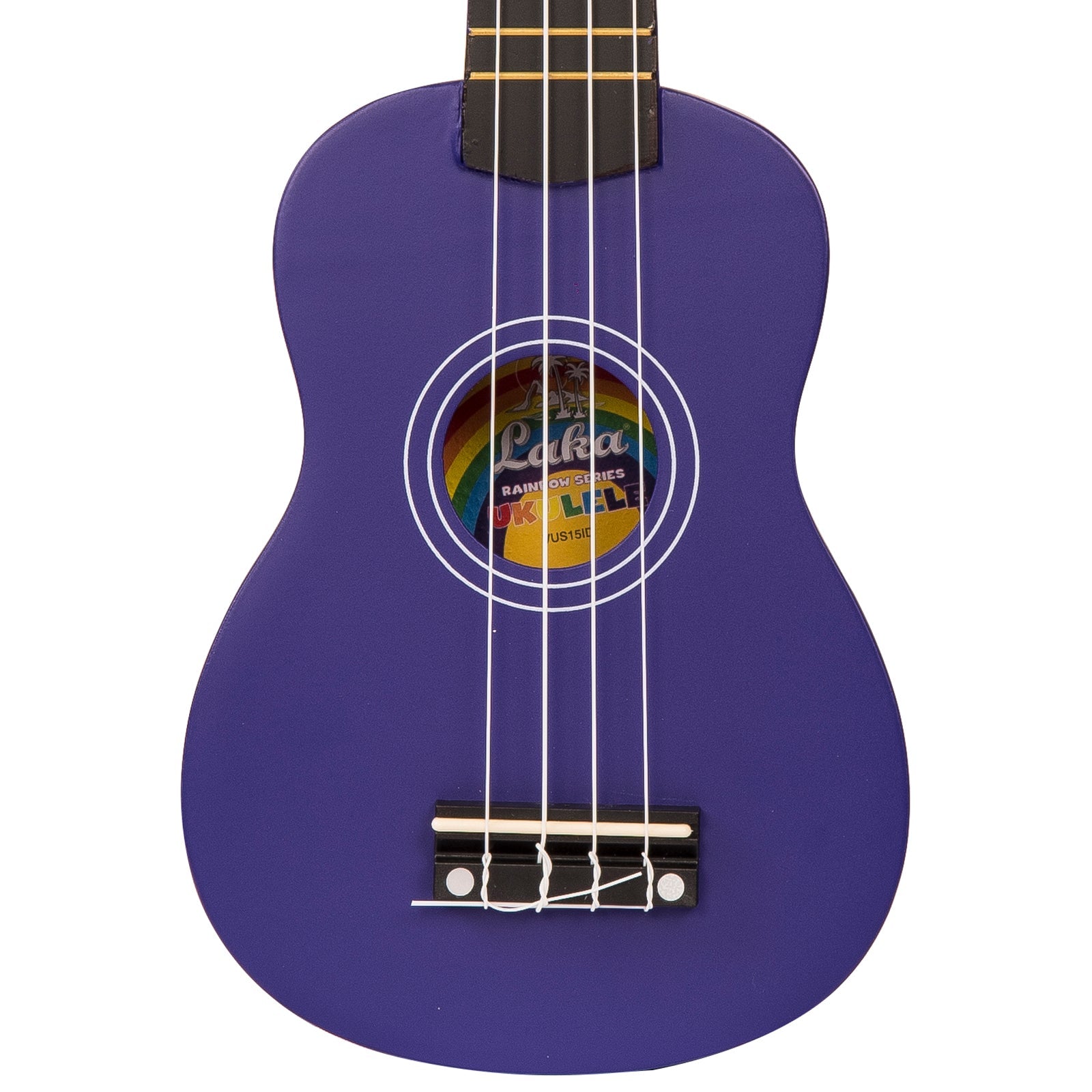 Laka Rainbow Series Soprano Ukulele & Carry Bag ~ Indigo