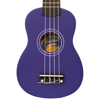 Laka Rainbow Series Soprano Ukulele & Carry Bag ~ Indigo