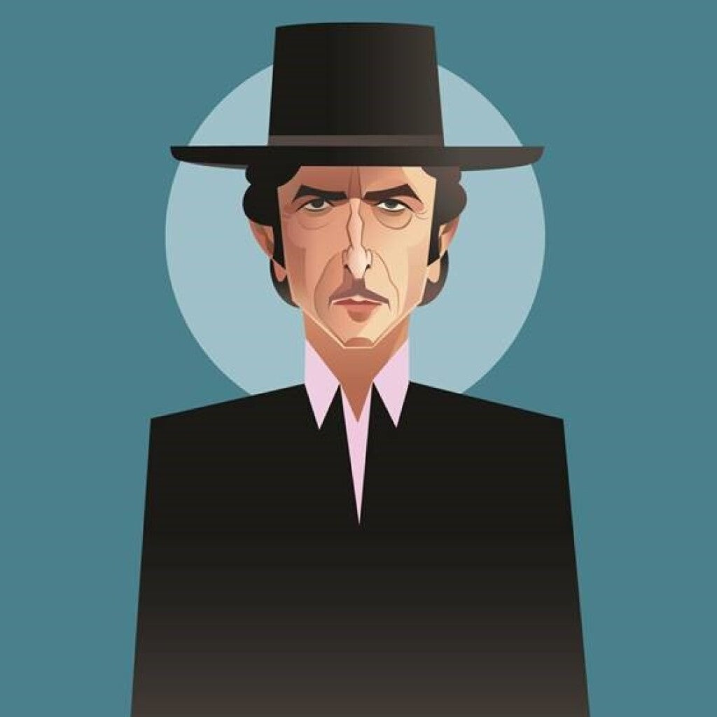 Bob Dylan Pop Art Icons Card