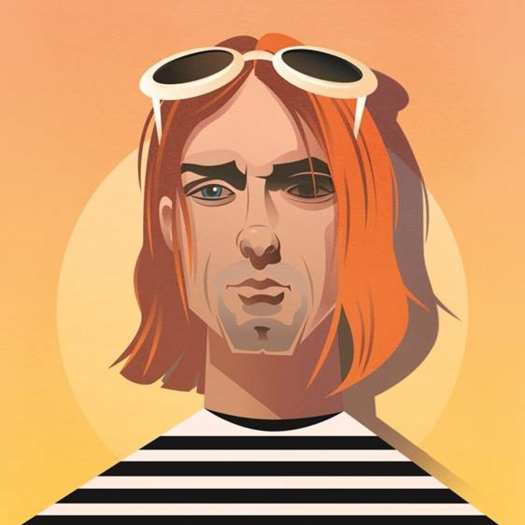 Kurt Cobain Pop Art Icons Card