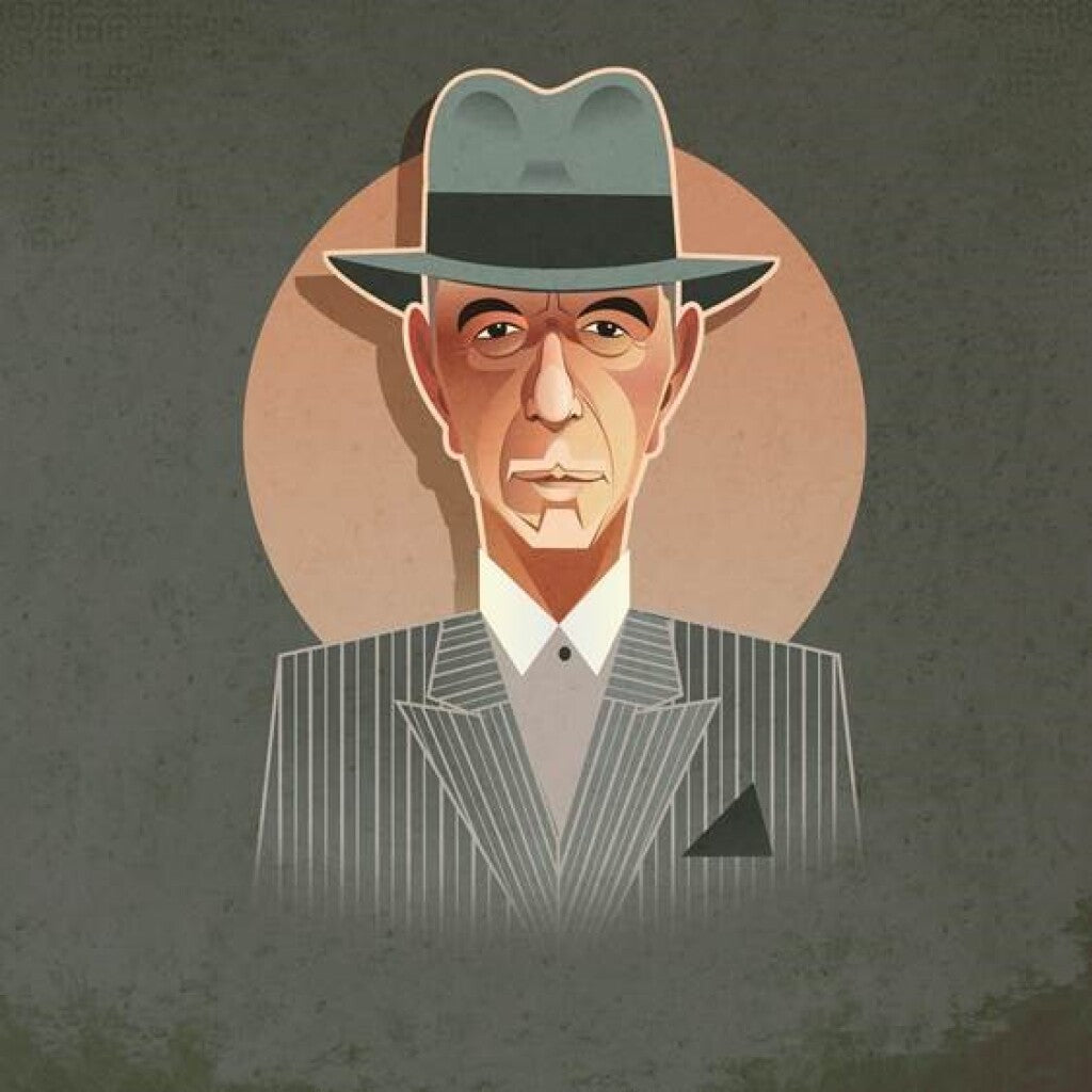 Leonard Cohen Pop Art Icons Card