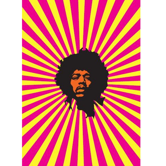 Jimi Hendrix Pop Art Card