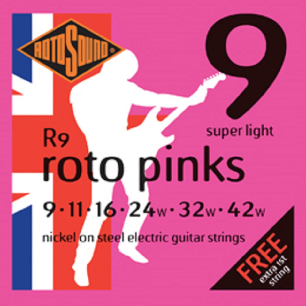 Rotosound Electric R9 9-42 Pink