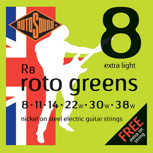 Rotosound Electric R8 8-38 Green